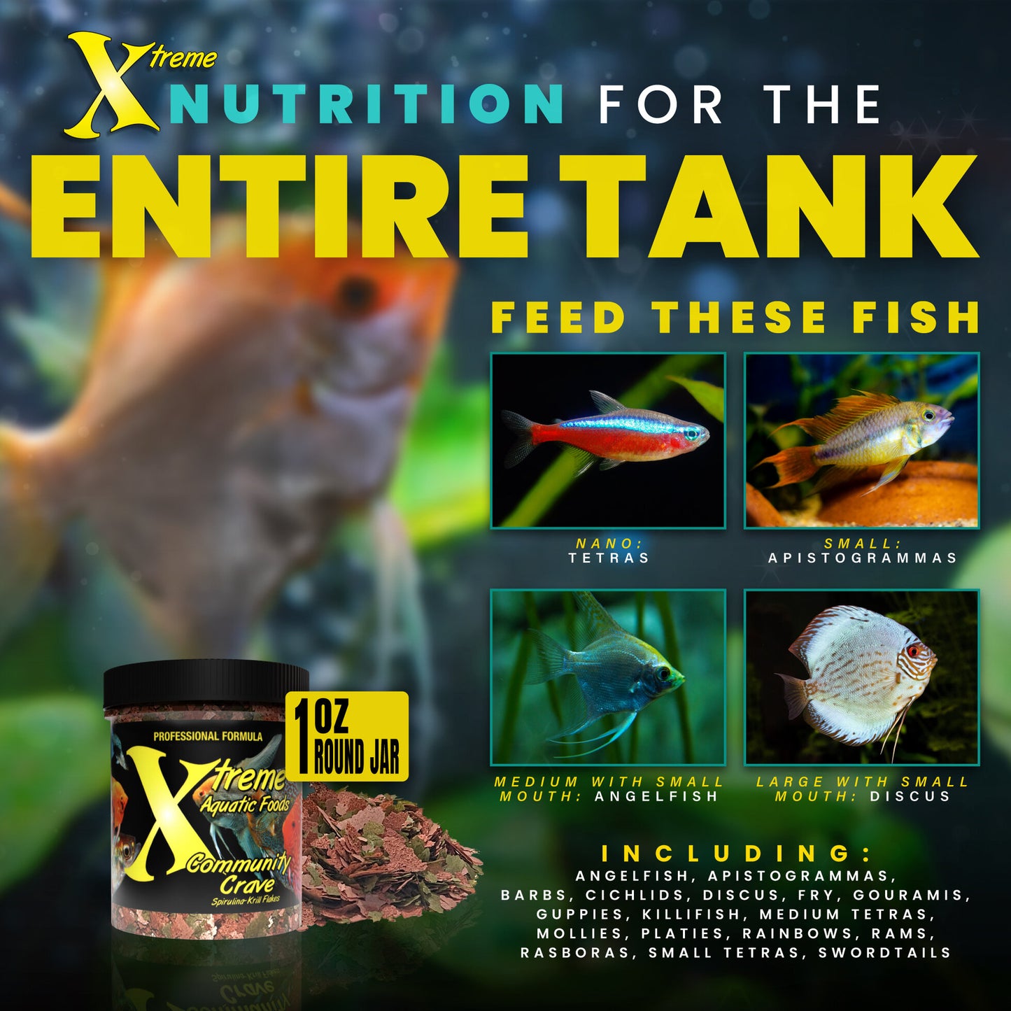 XTREME-Community Crave™ - Krill/Spirulina Flakes - MoonlightAquatics